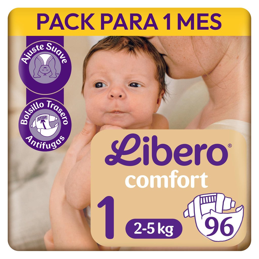 Libero Comfort: pañales ultra suaves 96 unidades