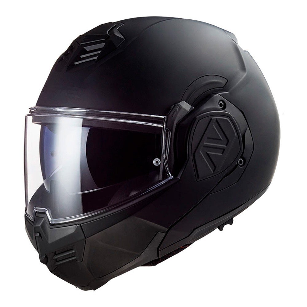 Casco modular LS2 Advant Solid negro mate + intercom LS2‑4X