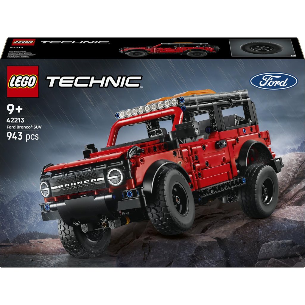 LEGO Technic Furgoneta Ford Bronco 42213 Juguetes para niños de 9+ años, maqueta de coche todoterreno SUV y mo