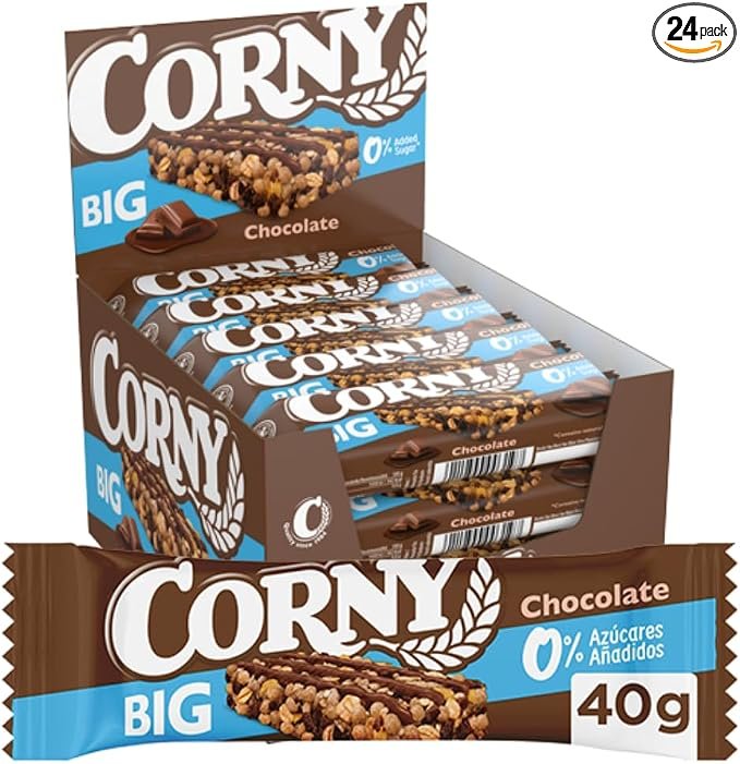 Pack de 24 Corny Big sin azúcar: energía por menos de 0,70€/barrita