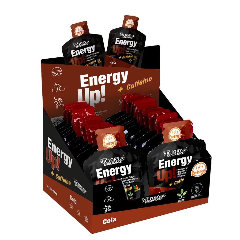 Gel energético Victory Endurance con cafeína sabor Cola – Pack 24