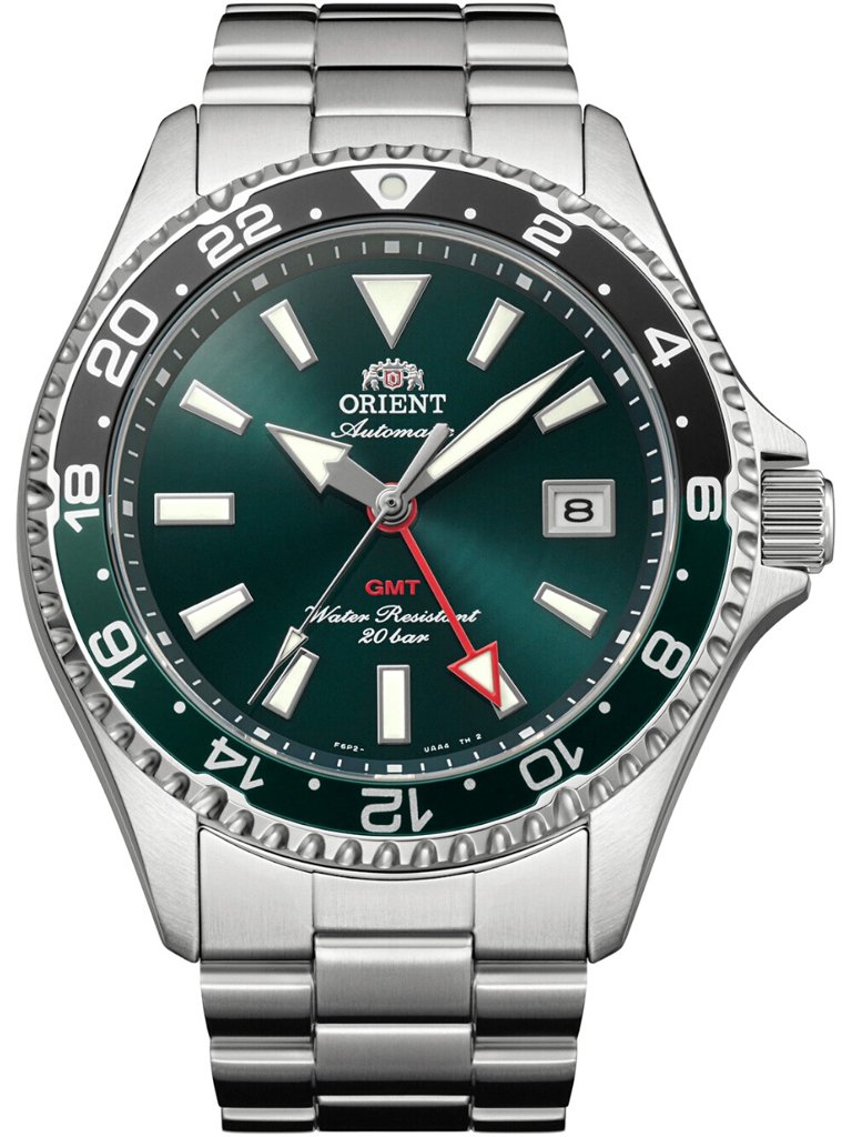 Reloj ORIENT Mako Sport GMT con movimiento automático y cristal de zafiro