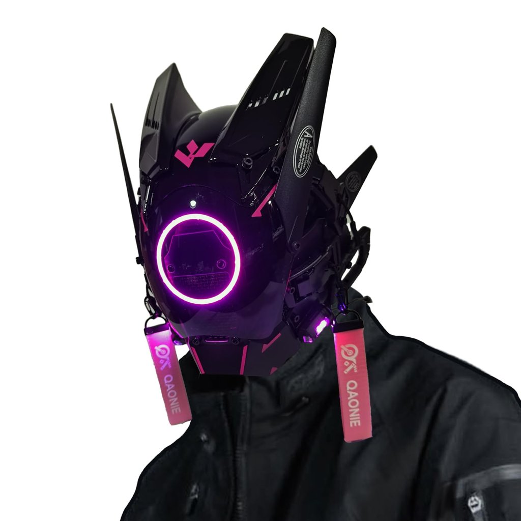 Ilumina tu personaje con la máscara LED de cosplay