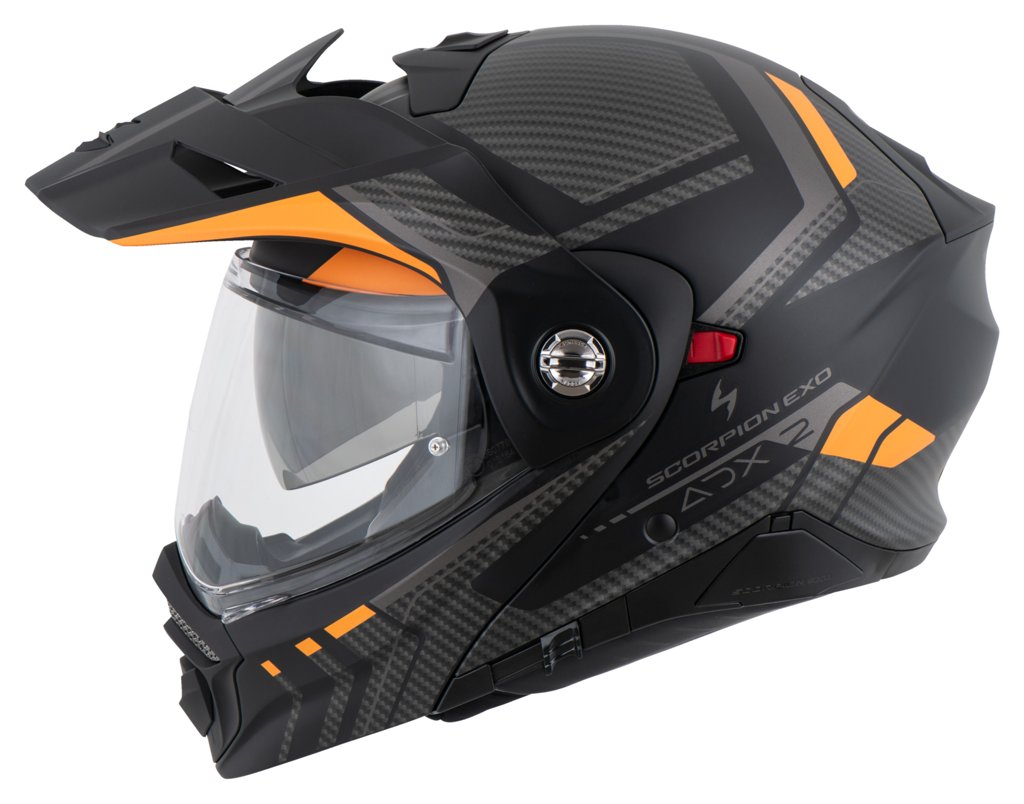 Casco de moto modular adventure SCORPION ADX-2 Lewis | ECE22.06 doble P/J | Visor solar | 2 colores, tallas de
