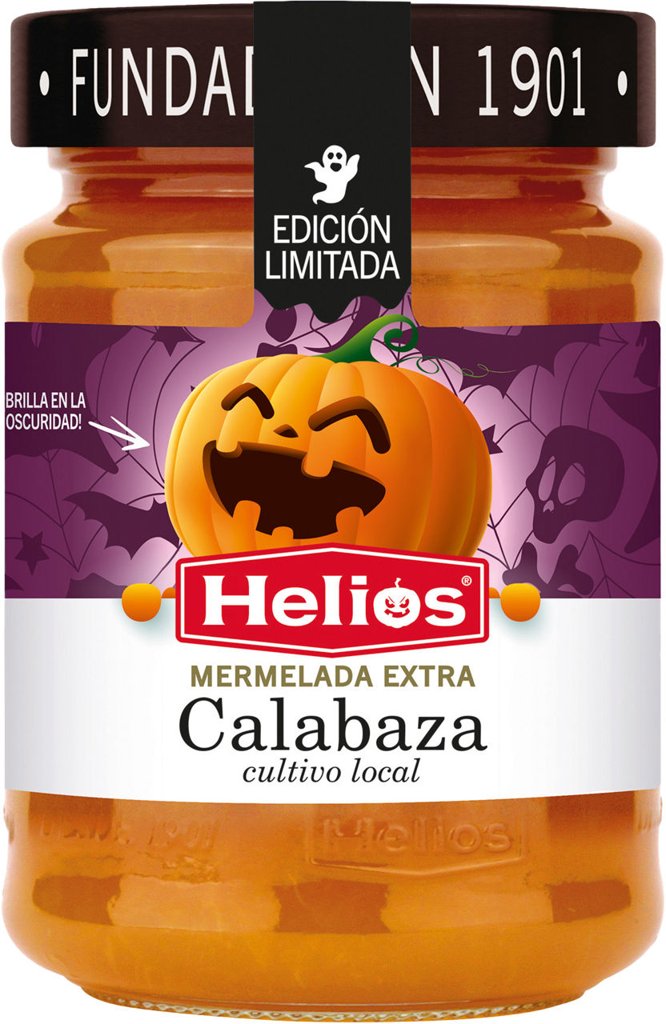 Mermelada de calabaza Helios edición Halloween: sabor otoñal