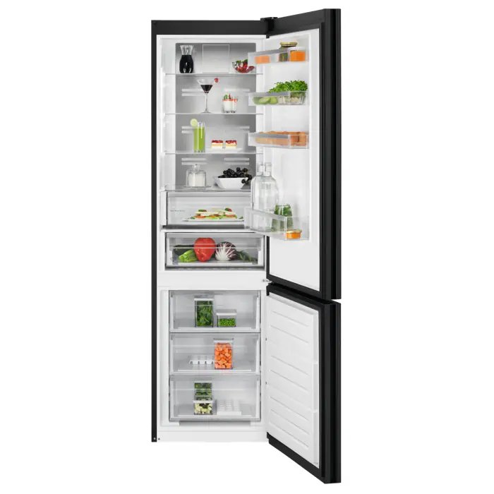 Frigorífico Serie 8000 de 201 cm: gran capacidad y diseño negro