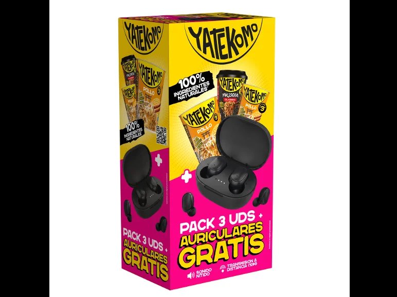 Pack 3 de Yakisoba Tatekomo + auriculares a precio irresistible
