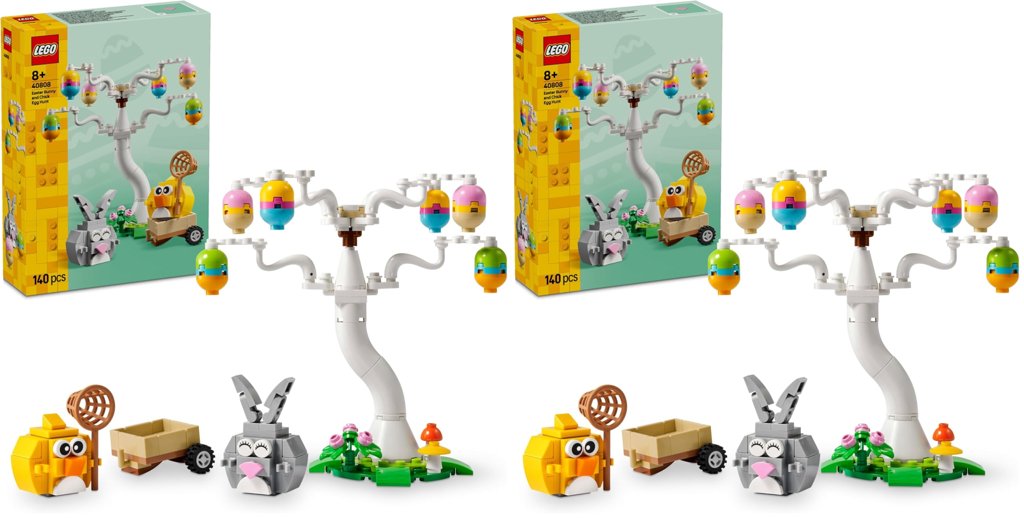 Pack doble LEGO de Pascua: Conejo y Pollito con huevos, ¡rebajado!