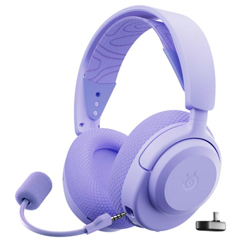 Auriculares inalámbricos SteelSeries Arctis Nova 3P en elegante lavanda