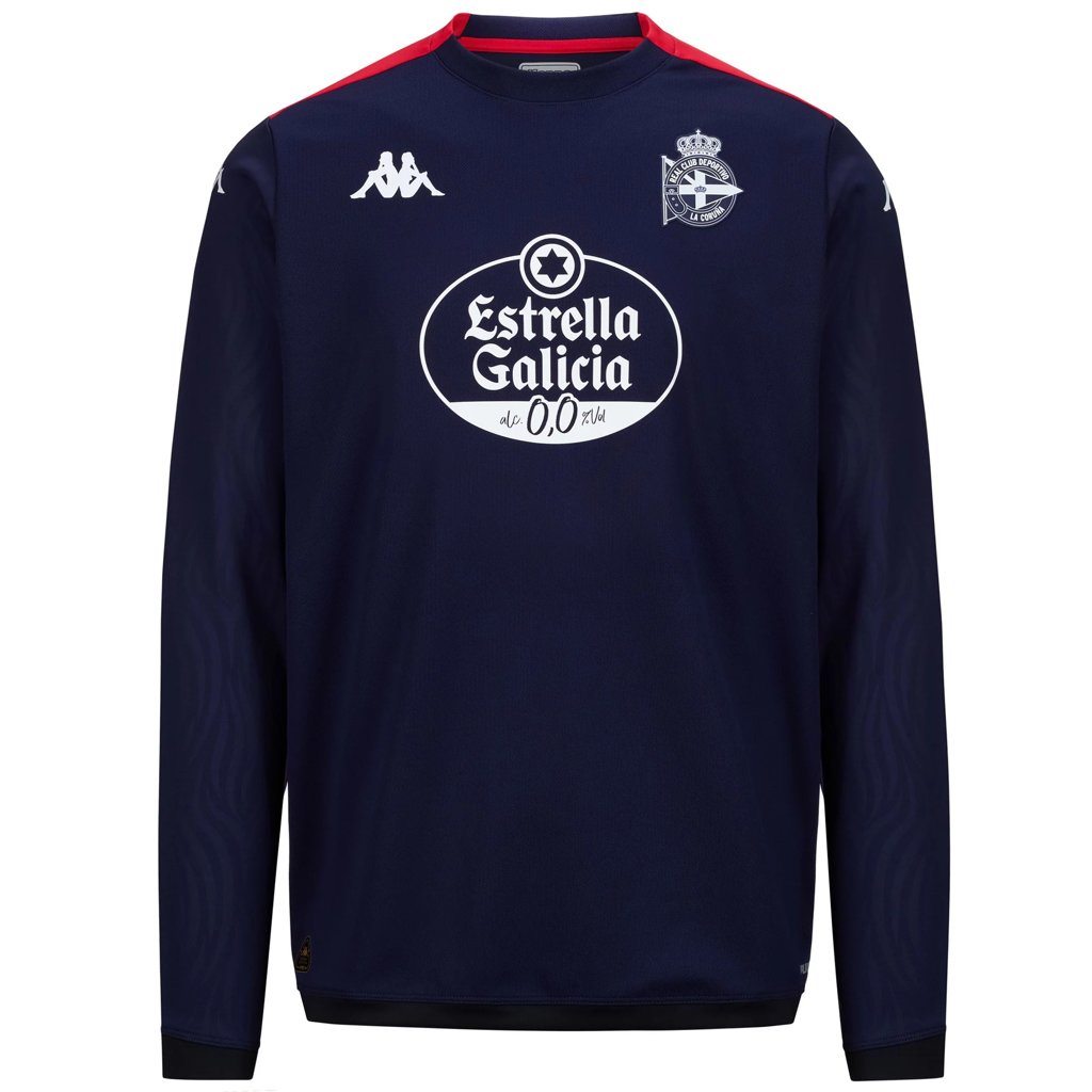 Sudadera azul Kappa del Deportivo La Coruña – estilo y comodidad