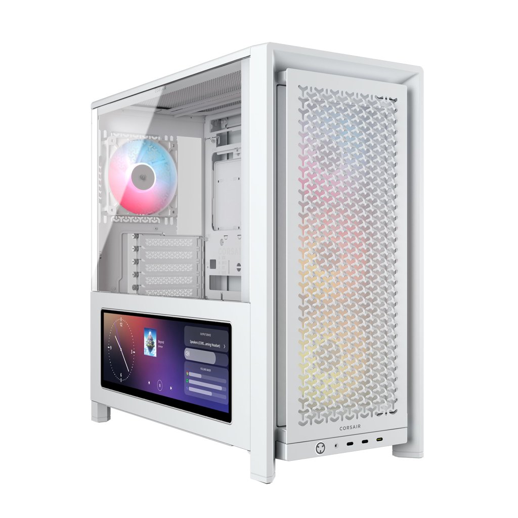 Caja ATX CORSAIR 4000D LCD RS ARGB: diseño premium con pantalla táctil