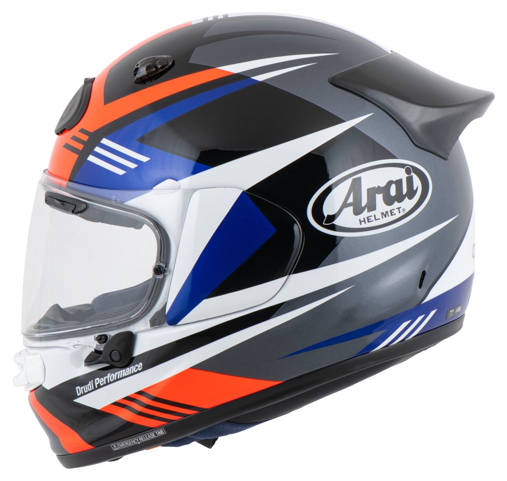 Casco integral ARAI Quantic Red con PinLock – Seguridad y estilo