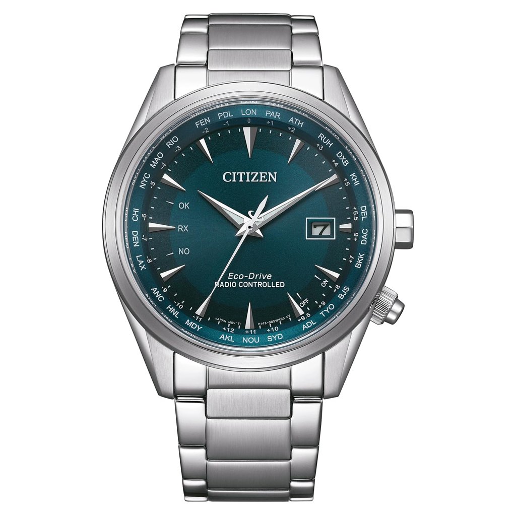 Reloj Citizen radiocontrolado con fecha y correa de titanio