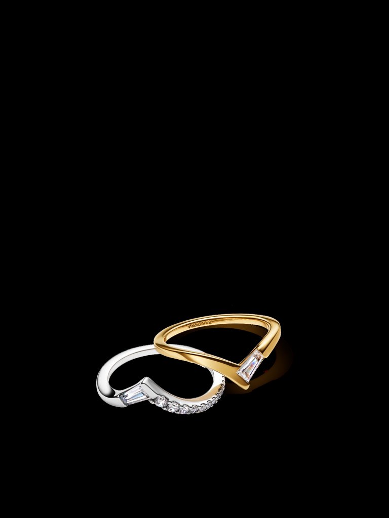 Pandora. Conjunto de Anillos Tiara Baguette. 2 Cantidad. Disponible tallas. Exclusivo Online Opción recogida e