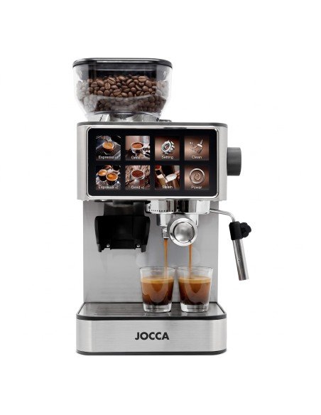 Cafetera semiautomática Easy Touch 20 bares con molinillo integrado