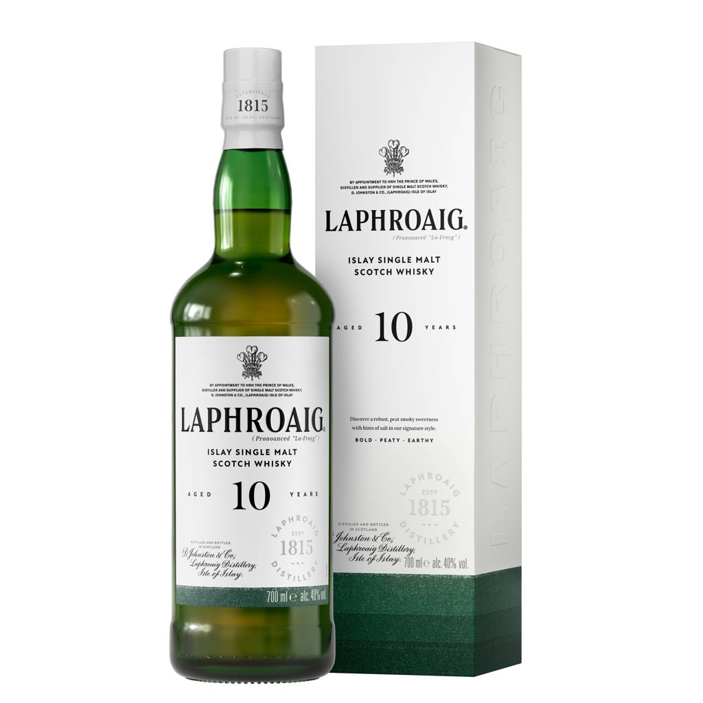 Laphroaig 10 años: whisky escocés con carácter ahumado