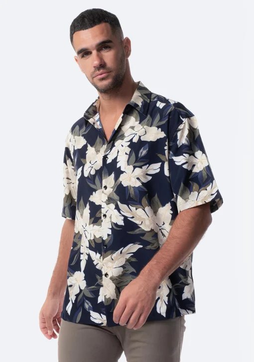 Camisa hawaiana de manga corta para hombre, 75% de descuento