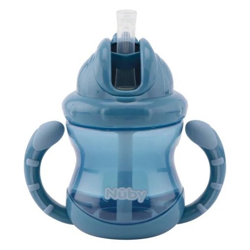 Taza Nuby Flip‑It 240 ml con asa: diversión al beber