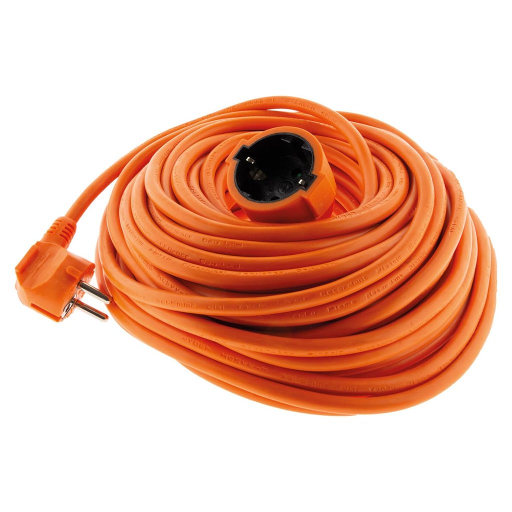 Cable alargador flexible 10 m naranja – máxima resistencia