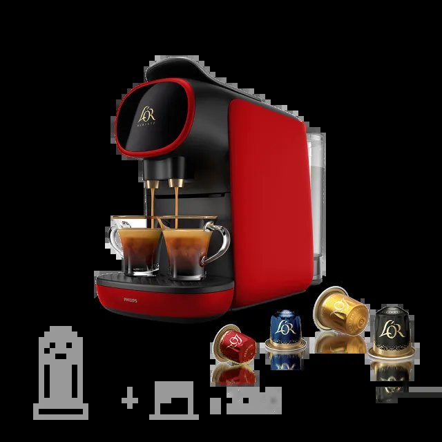 Cafetera l'Or Barista Sublime Rossa + 210 cápsulas a precio de risa