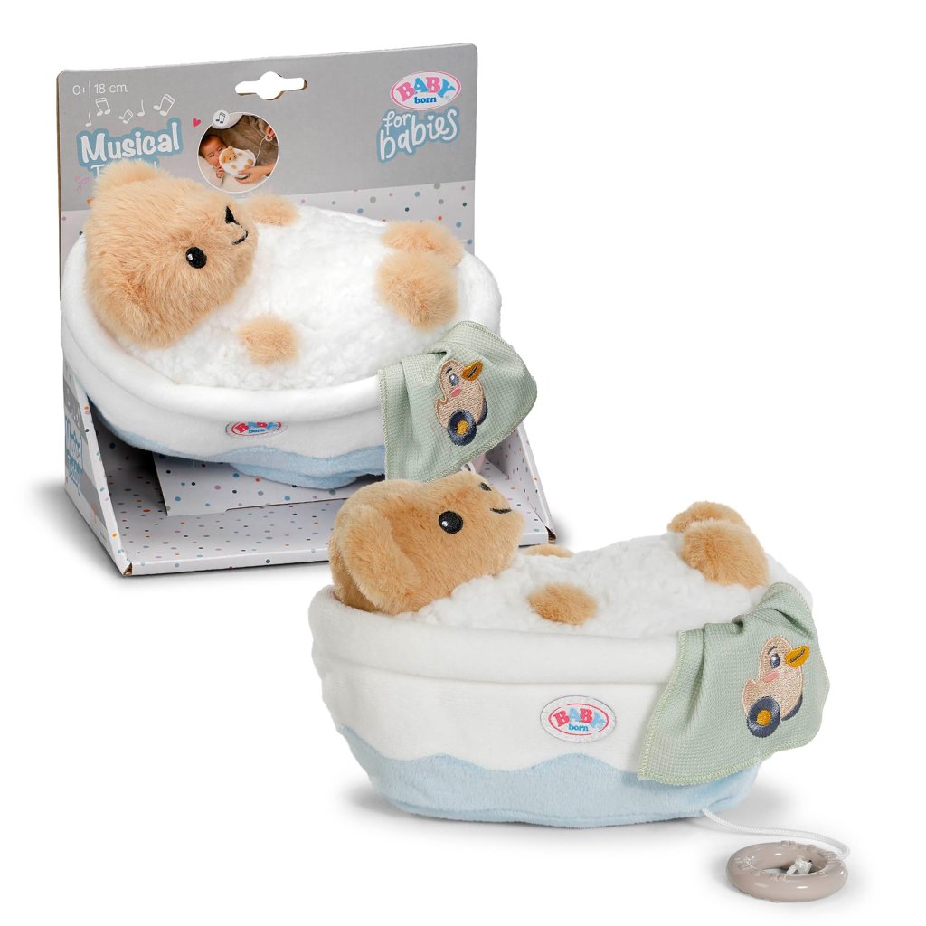 Baby born for Babies Caja de música Teddy 18 cm, Lavable