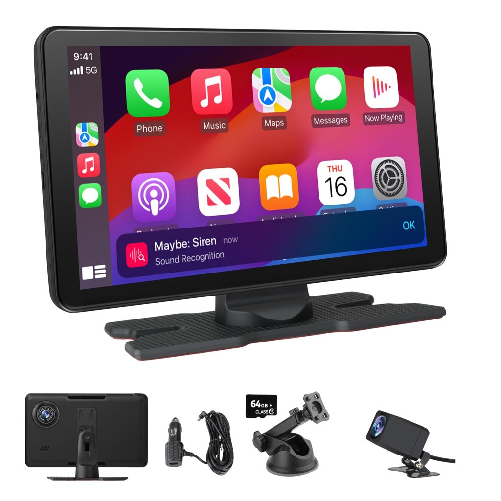 Transforma tu coche con pantalla 9" CarPlay + Android Auto