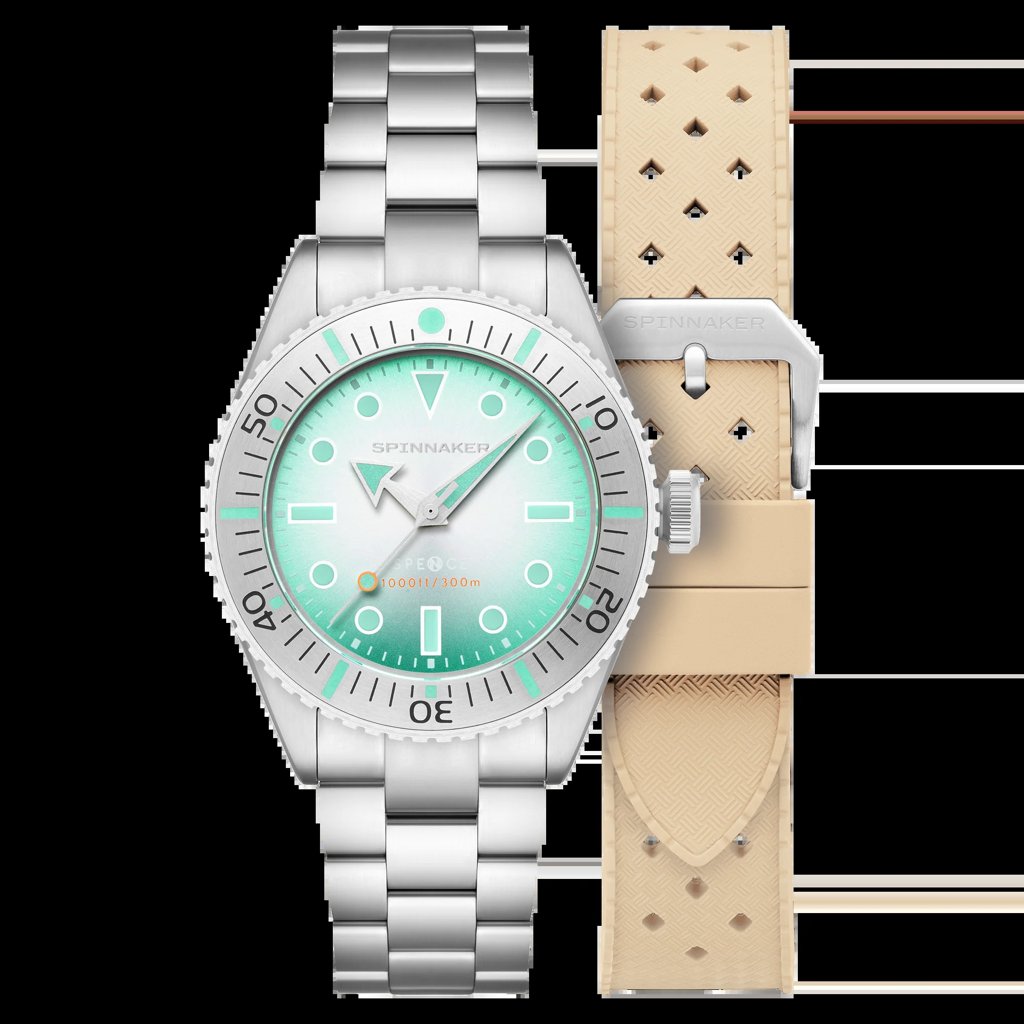 Reloj Spinnaker Spence 300 Aquamarine: elegancia y resistencia