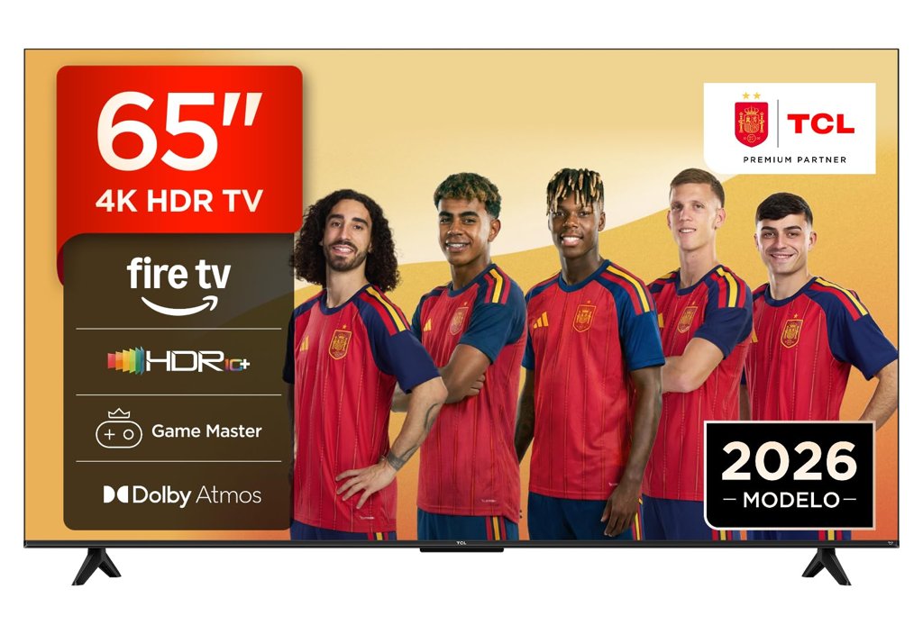 Televisor inteligente TCL 65V6D de 65 pulgadas 4K UHD, Fire TV, Alexa integrada, Dolby Vision y Atmos (55" - 2