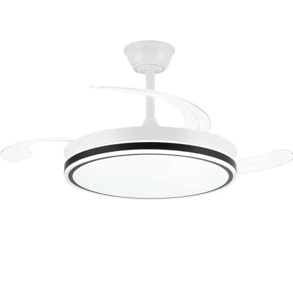 Ventilador de techo con luz LED y aspas retráctiles por 30,55€
