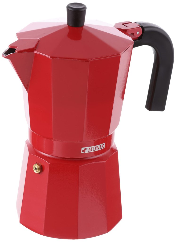 Cafetera Italiana Monix XL 9 tazas: sabor auténtico y gran capacidad