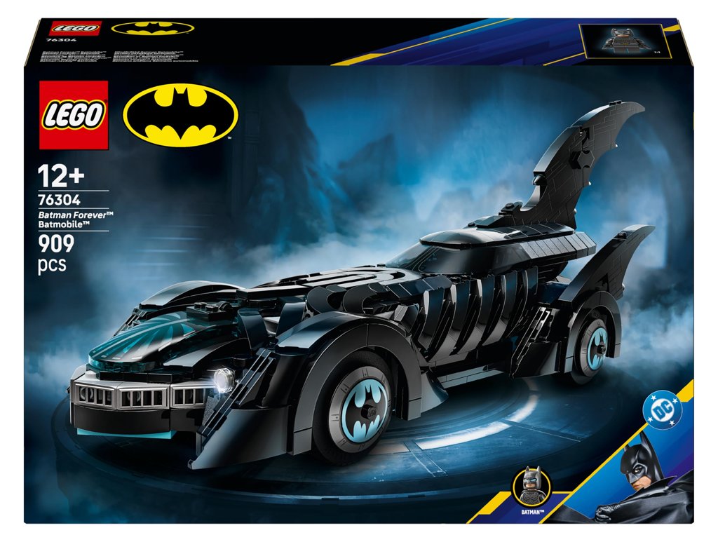Construye el icónico Batmóvil de Batman Forever en 909 piezas LEGO