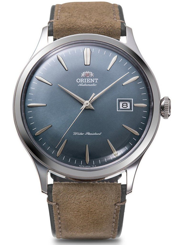 Descubre el elegante Orient Bambino automático 42 mm con esfera azul