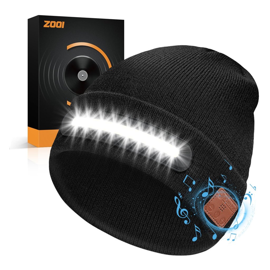Gorro inteligente con Bluetooth y luces LED: estilo y sonido