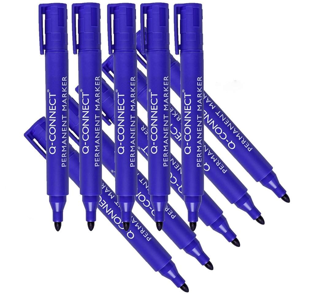 Marcadores permanentes azul