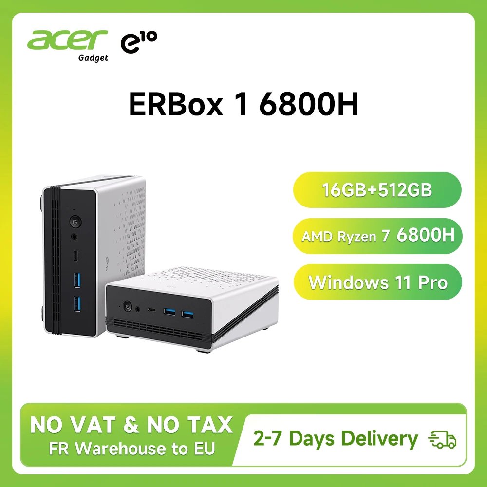 Mini PC Acer con Ryzen 7 y 16GB por 252€