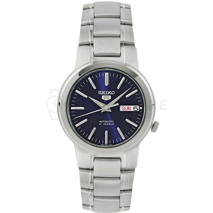 Seiko 5 automático con elegante esfera azul – estilo y precisión