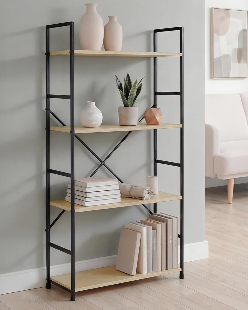 Estantería Mara: diseño compacto y elegante para cualquier espacio