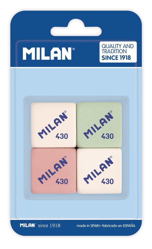 Goma de borrar MILAN 430 x4