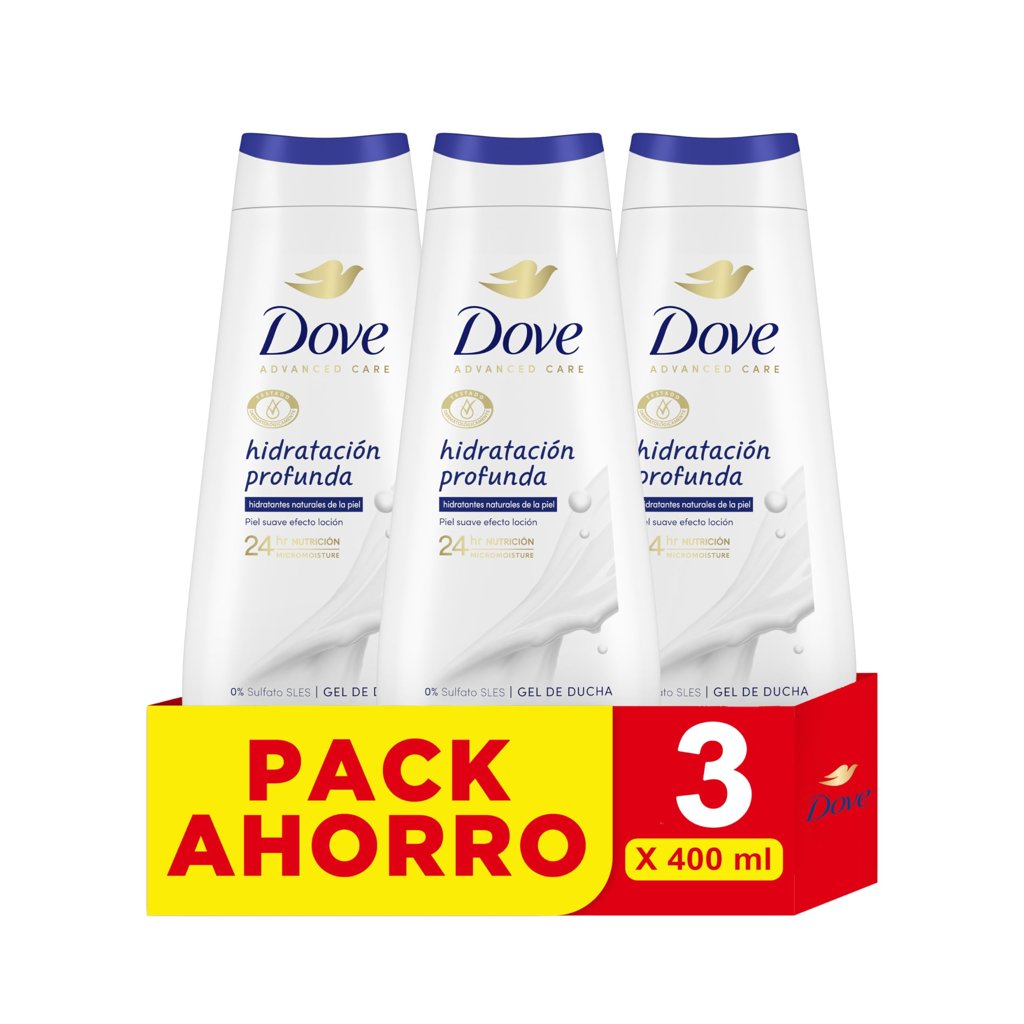 Pack de 9 geles Dove Advanced Care: hidratación profunda a precio imbatible
