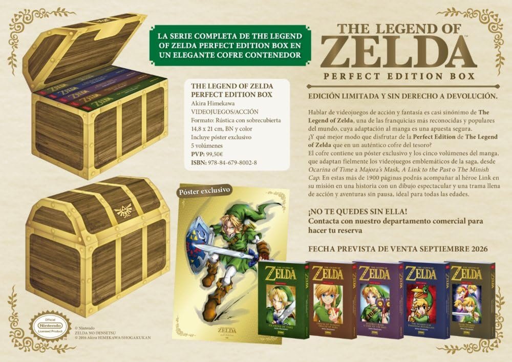 Descubre la épica saga de Zelda en su colección de manga