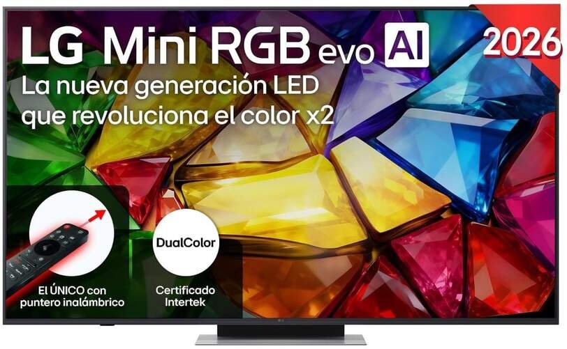TV LG 65" MicroRGB 4K 144Hz por 869€