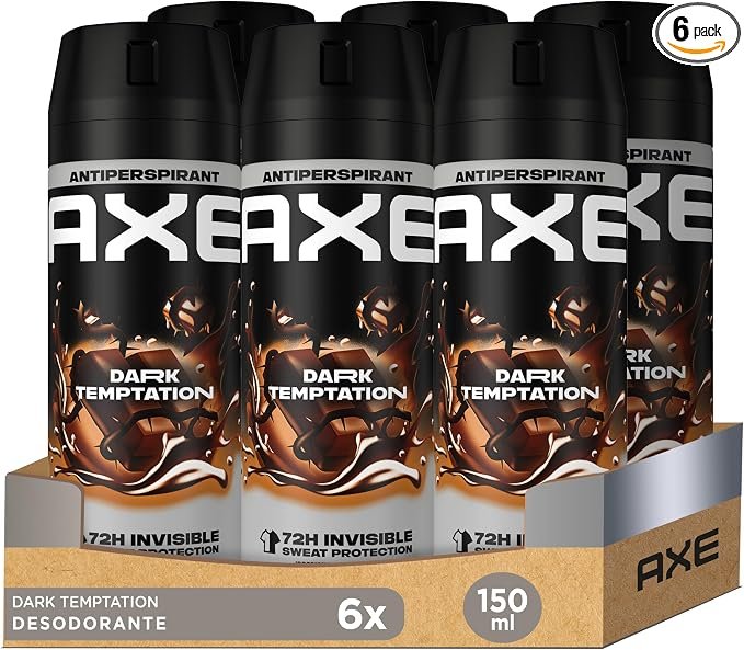 Pack 6 de Axe Dark Temptation: frescor y protección todo el día