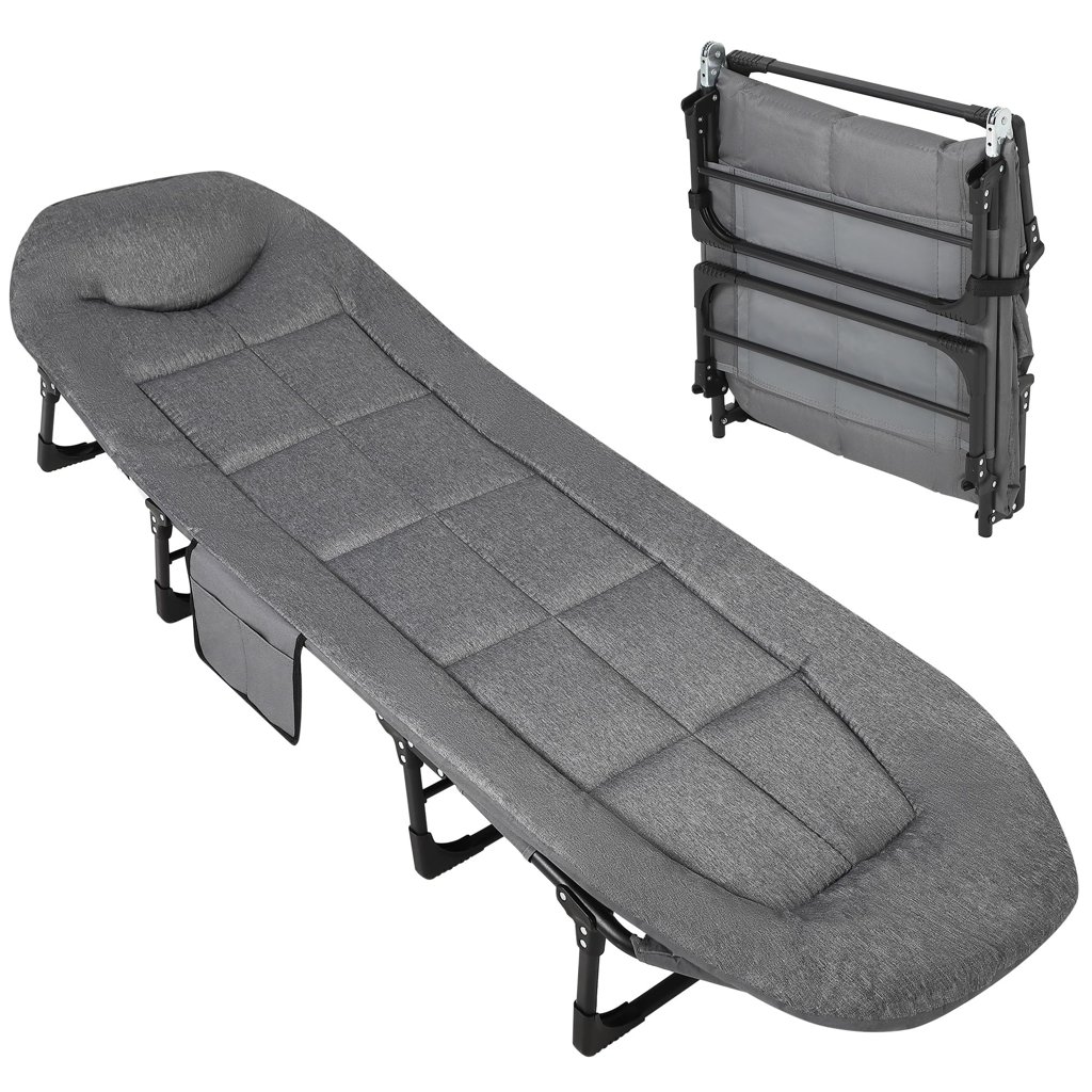 Cama de camping plegable 195x60x30cm