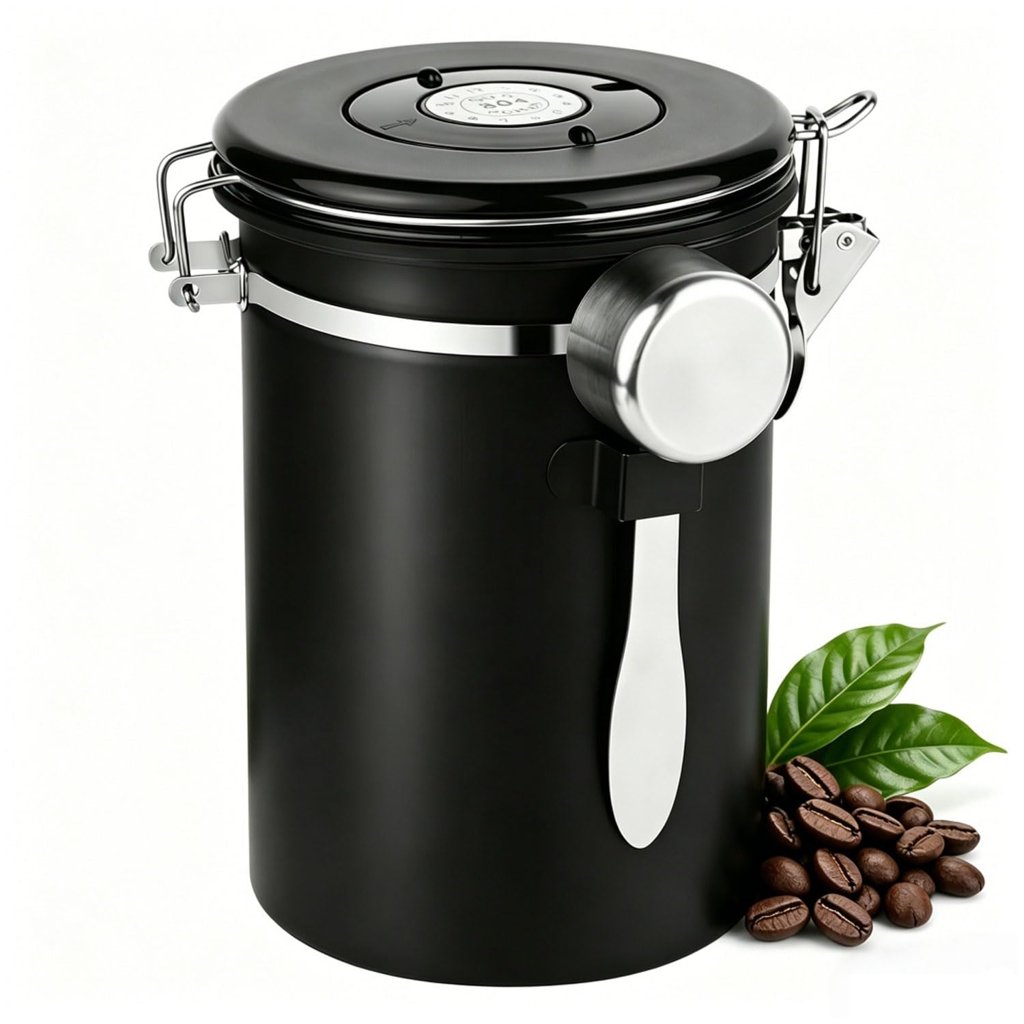 Bote hermético de acero inoxidable 1,8 L con indicador de fecha