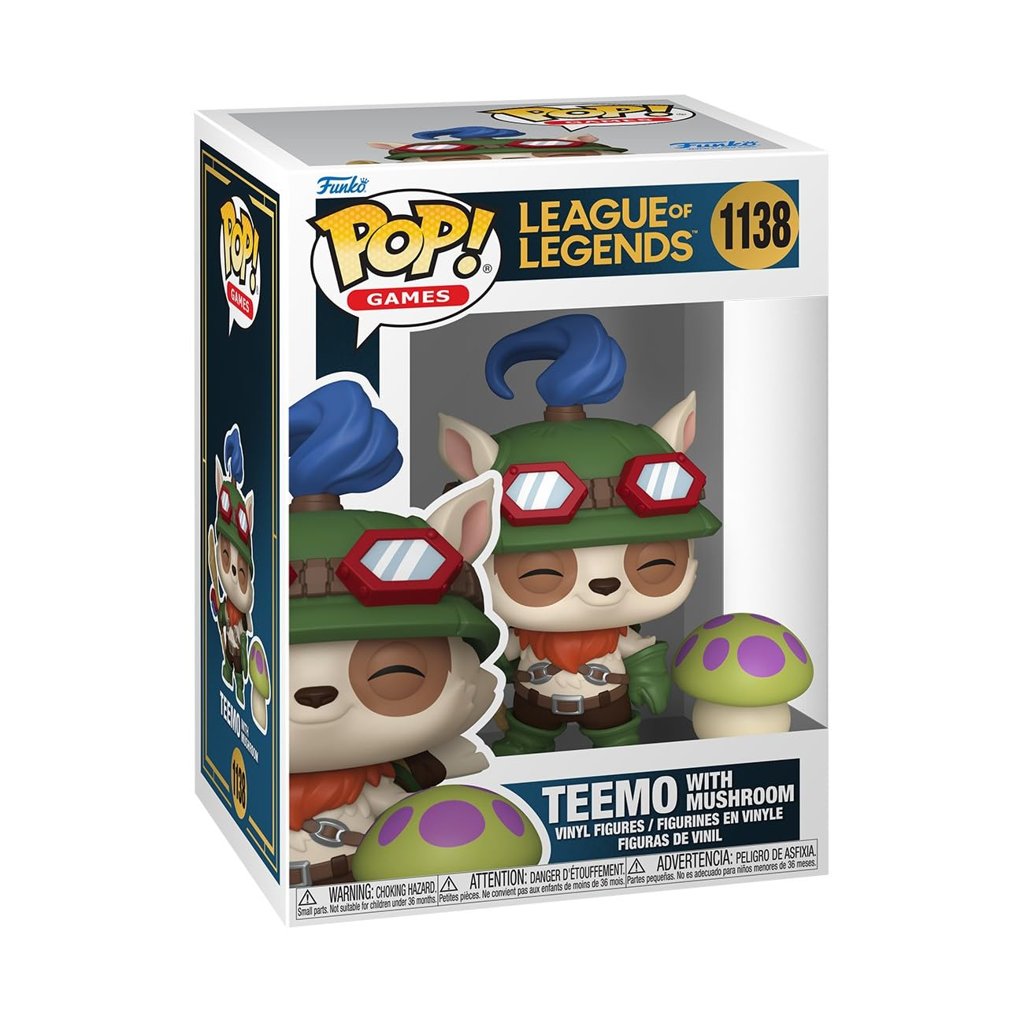 Funko Pop Teemo de League of Legends con champiñón