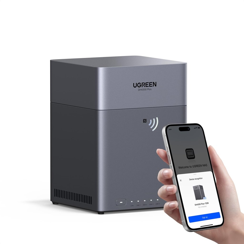 NAS UGREEN 4 bahías con NFC y 8 GB RAM a precio mínimo
