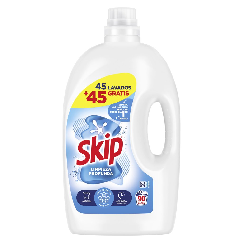 Detergente SKIP 12 L: limpieza profunda a precio rebajado