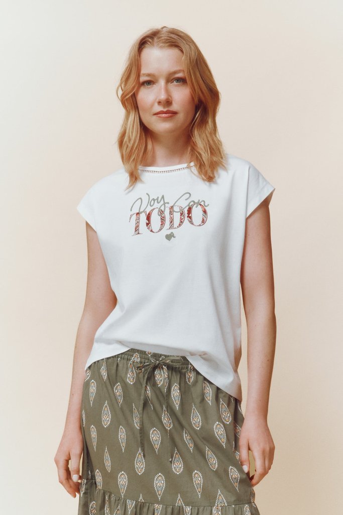 Camiseta básica 'Voy con todo' a 3,99€