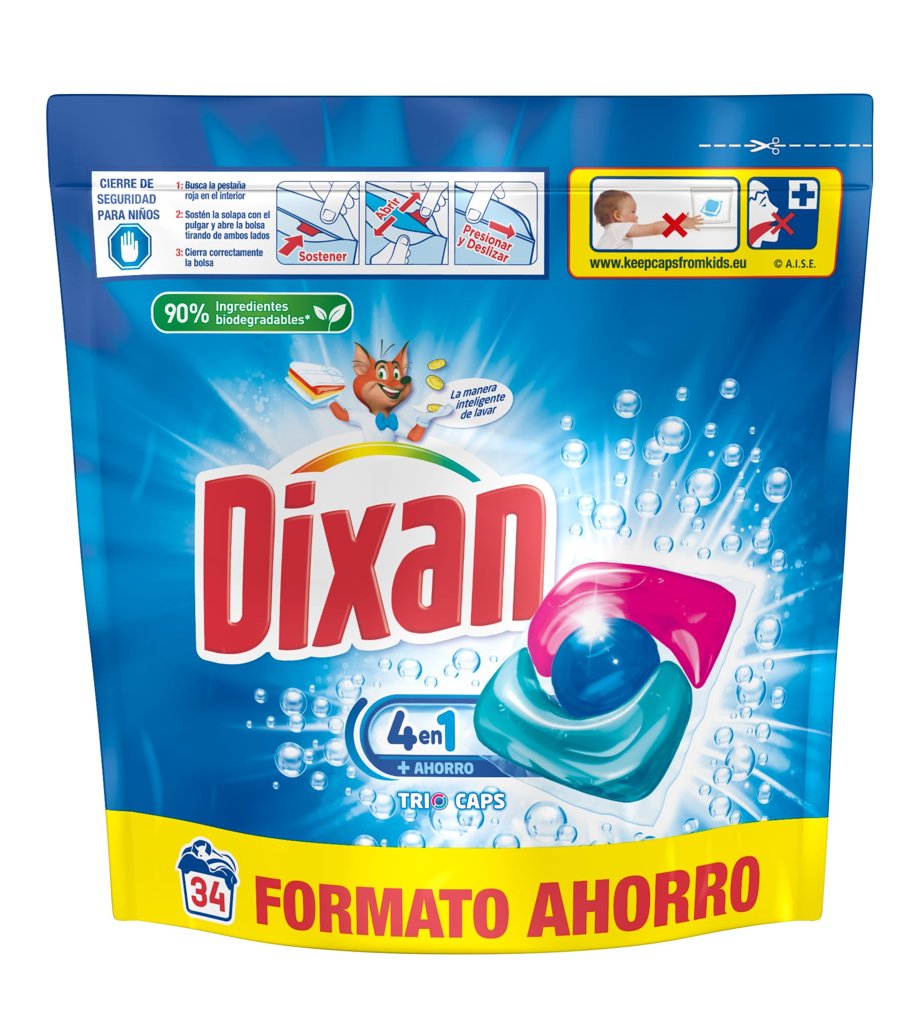 Ropa impecable con las cápsulas 4‑en‑1 de Dixan – 30% de descuento