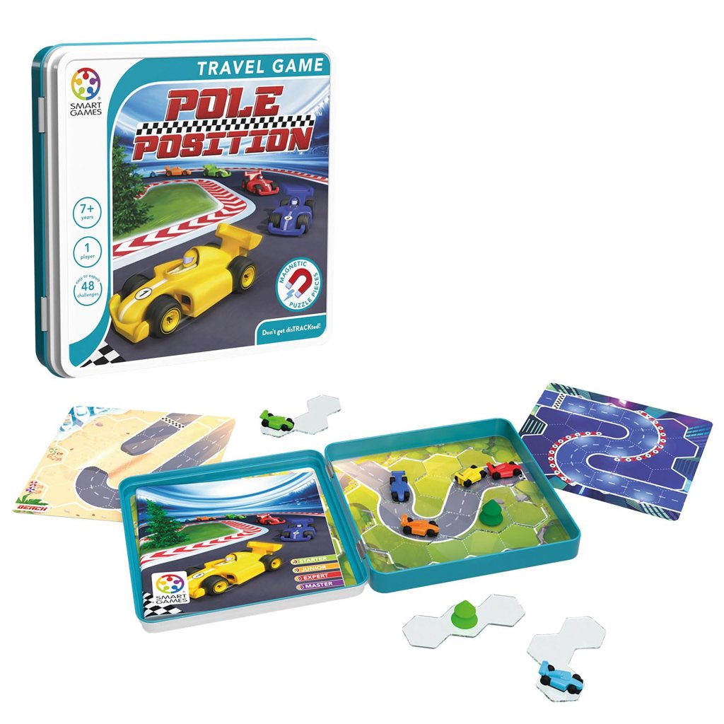 Descubre la pista de carreras con el rompecabezas Pole Position para niños